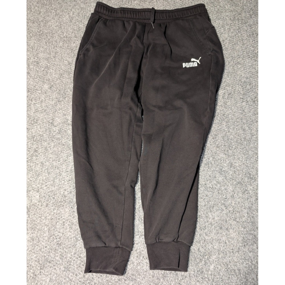 Puma Fleece Jogger Sweatpants Size XL Black